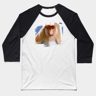 Stylish Proboscis Monkey Baseball T-Shirt